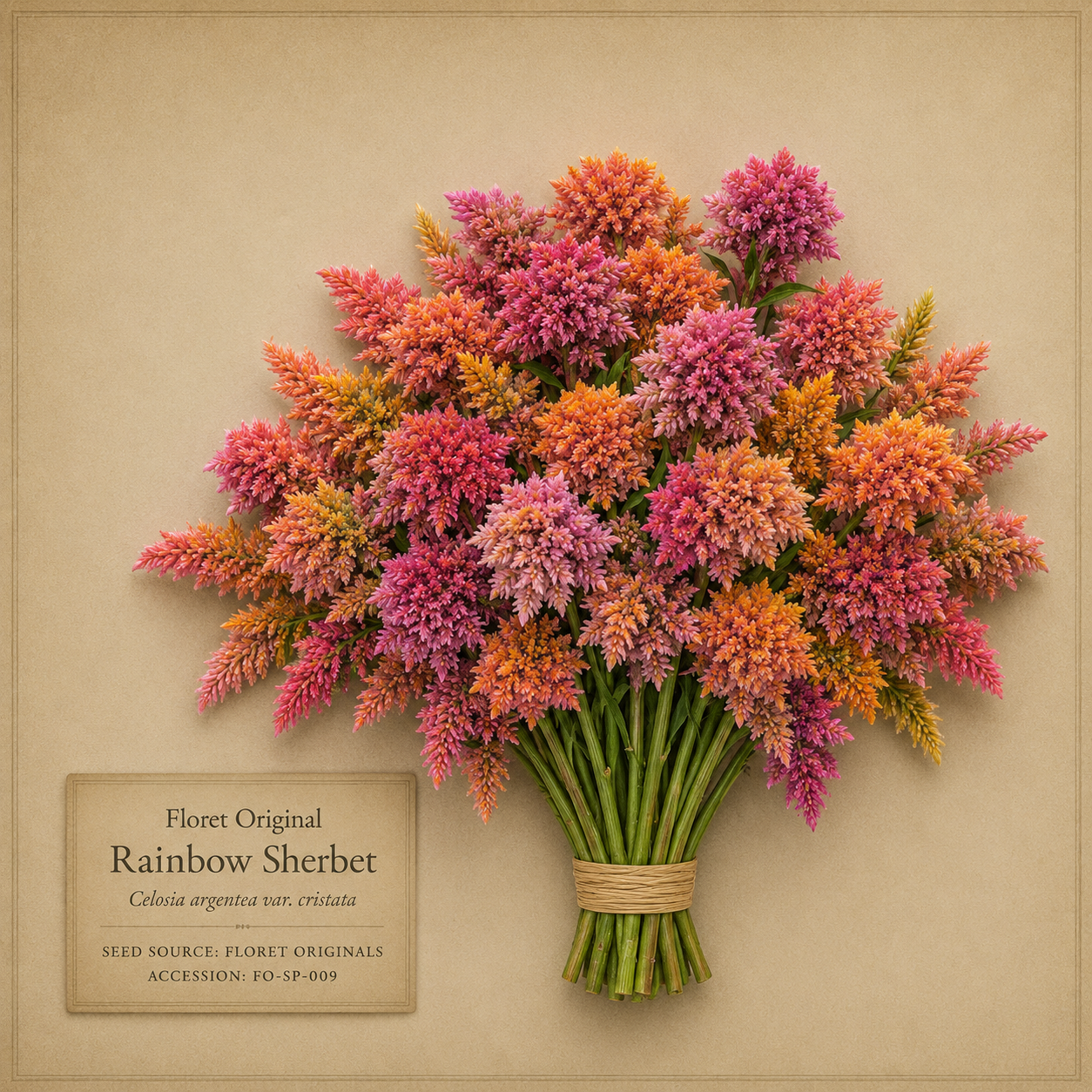Rainbow Sherbet celosia